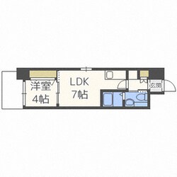 LaCASA玉造の物件間取画像